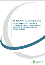 Equator Principles Endorsed External Guidance: Good Practice Note for Environmental & Social Agents